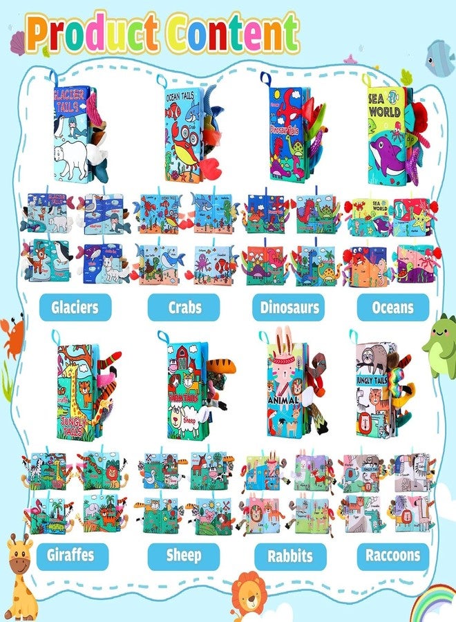 BeFunky مجموعة كتب بي فانكي للأطفال الرضع (8 قطع) ذات تباين عالٍ وصوت خشخشة، مناسبة للأطفال من عمر 0 إلى 6 أشهر، ألعاب حسية للأطفال، كتب ناعمة للأطفال الرضع، كتب تفاعلية، هدايا مثالية لمقعد السيارة، السفر، أساسيات تنمية مهارات التعلم المبكر للأطفال حديثي الولادة. - Image 2